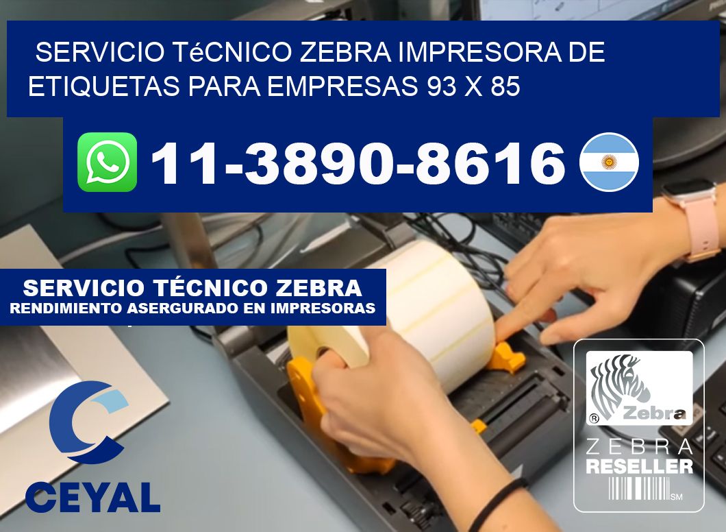 Servicio Técnico Zebra Impresora de Etiquetas para Empresas 93 x 85