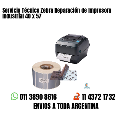 Servicio Técnico Zebra Reparación de Impresora Industrial 40 x 57