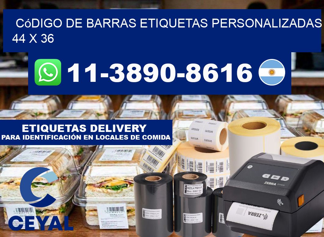 código de barras etiquetas personalizadas 44 x 36