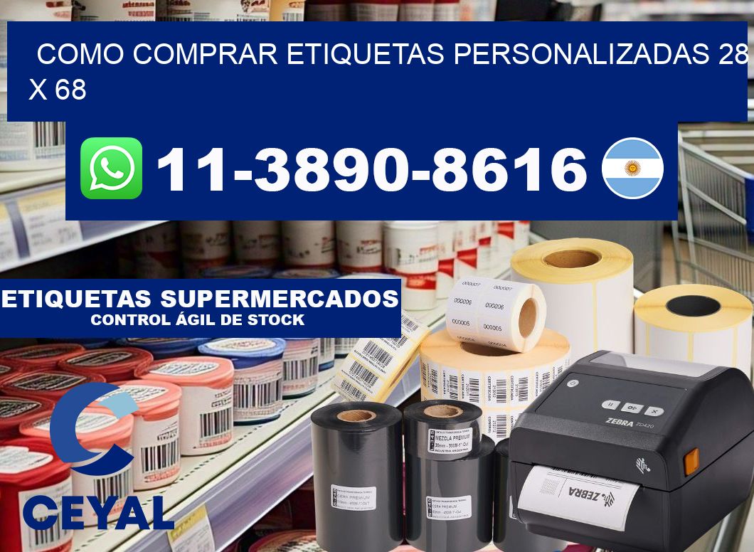 como comprar etiquetas personalizadas 28 x 68