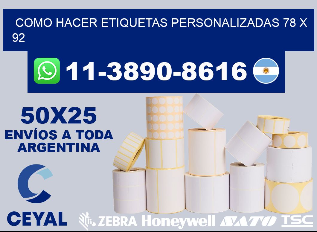 como hacer etiquetas personalizadas 78 x 92
