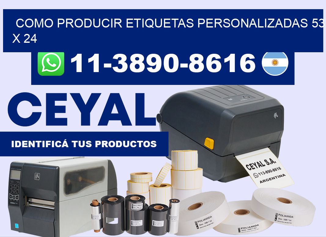 como producir etiquetas personalizadas 53 x 24