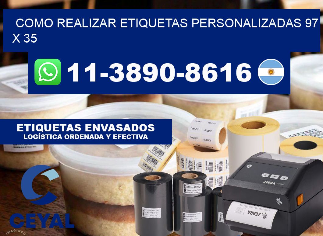 como realizar etiquetas personalizadas 97 x 35
