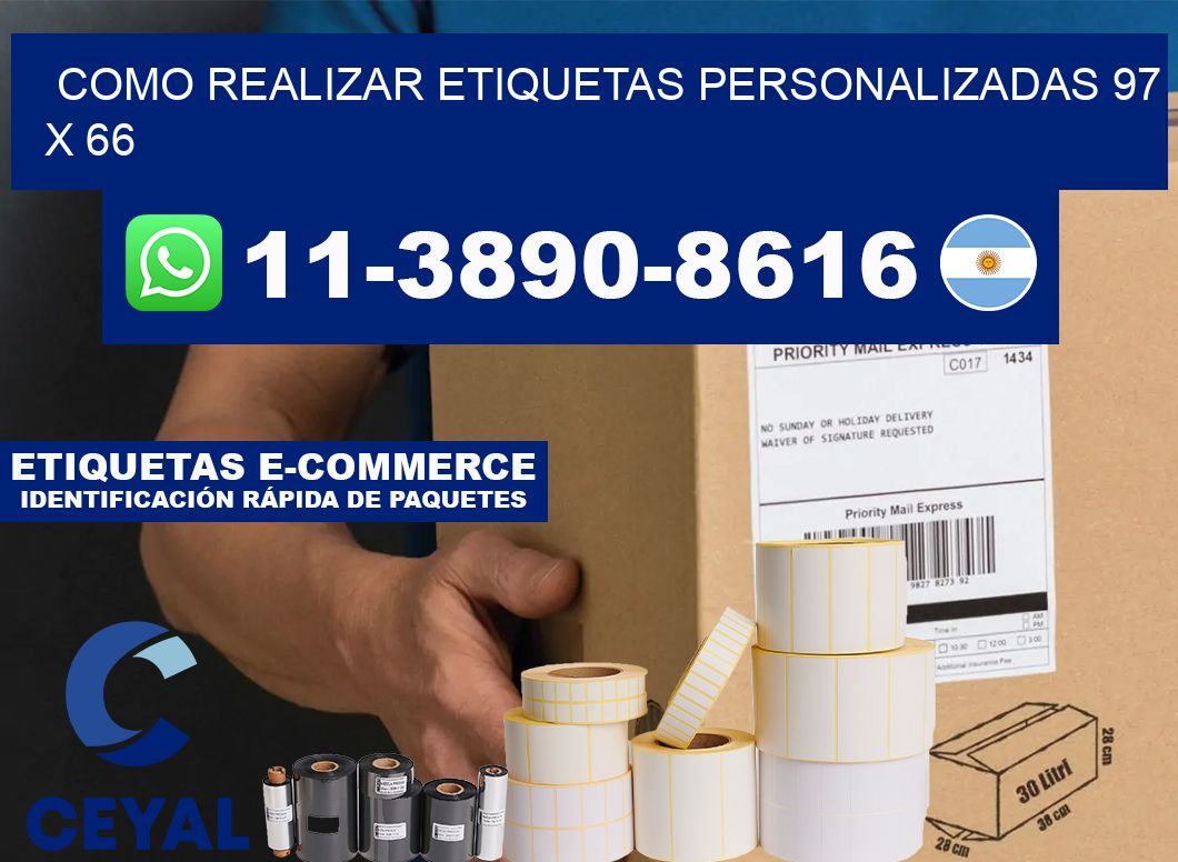 como realizar etiquetas personalizadas 97 x 66