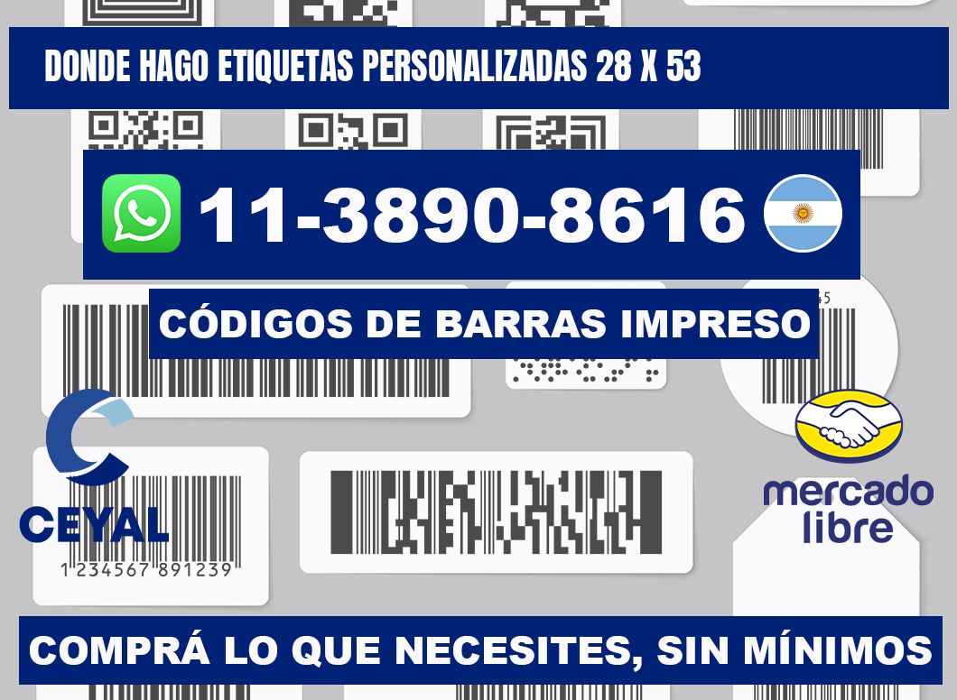 donde hago etiquetas personalizadas 28 x 53