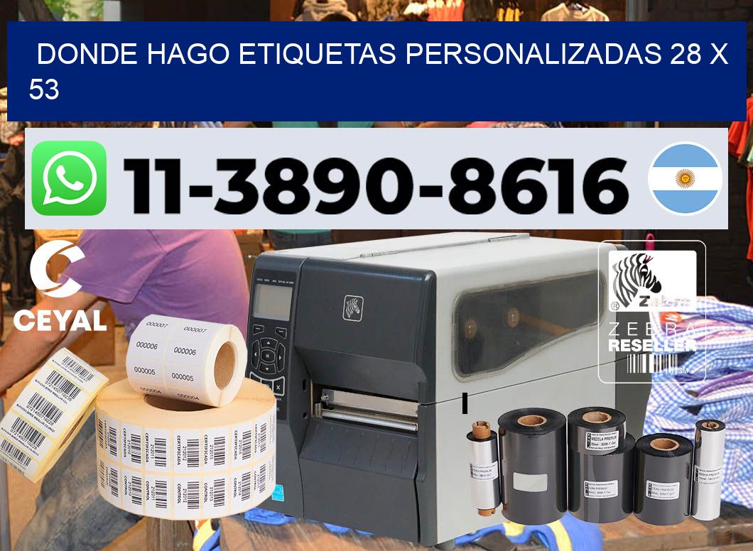 donde hago etiquetas personalizadas 28 x 53