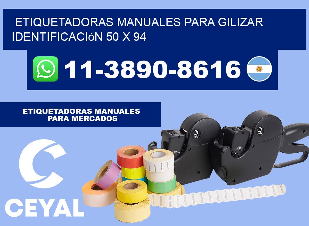 etiquetadoras manuales para gilizar identificación 50 x 94