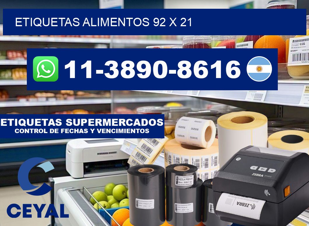 etiquetas alimentos 92 x 21