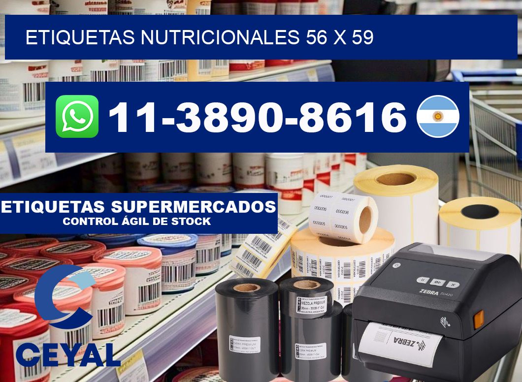 etiquetas nutricionales 56 x 59