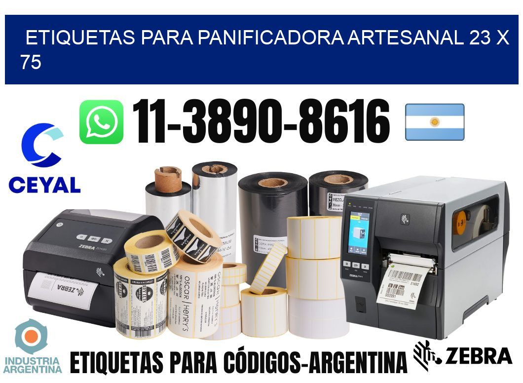 etiquetas para Panificadora artesanal 23 x 75