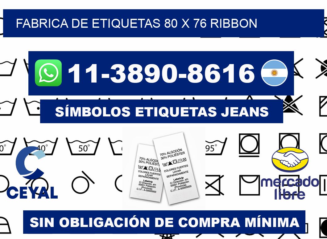 fabrica de etiquetas 80 x 76 ribbon