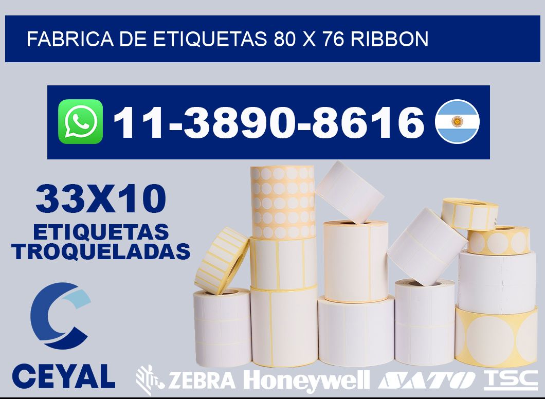 fabrica de etiquetas 80 x 76 ribbon