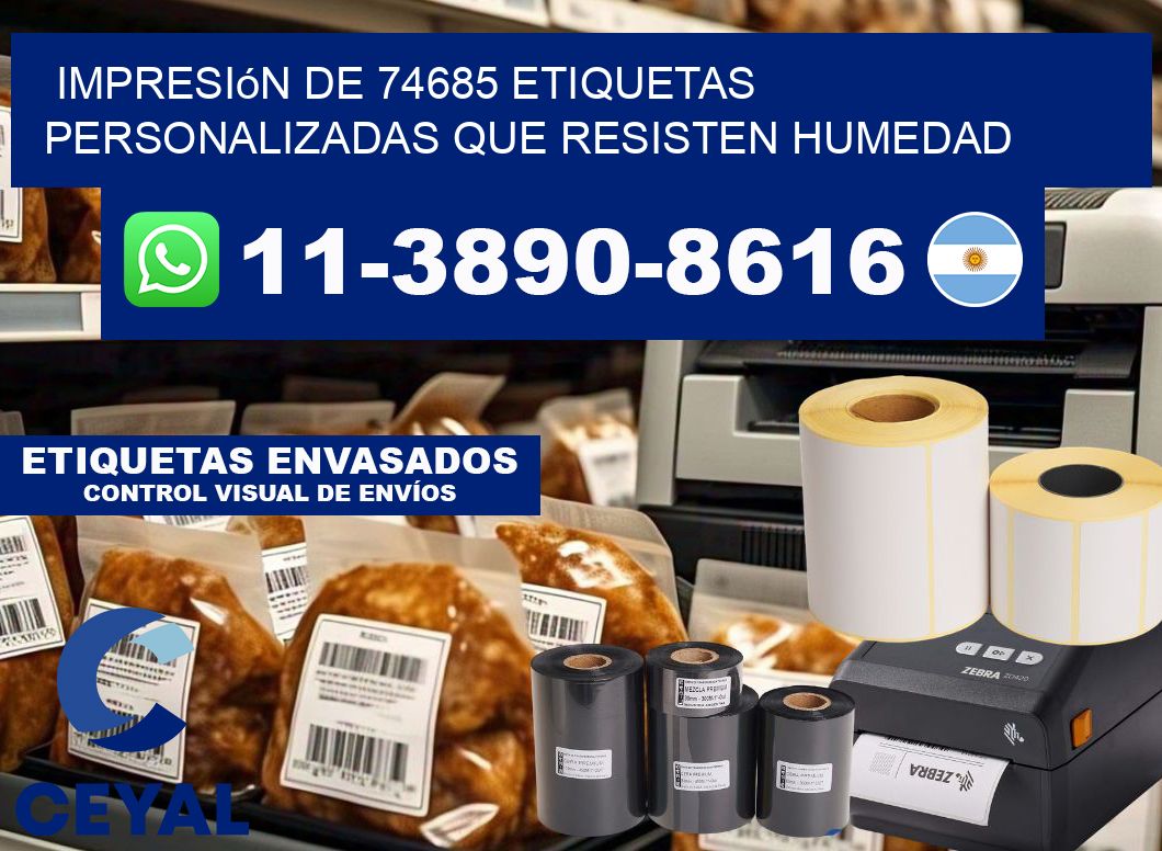 impresión de 74685 etiquetas personalizadas que resisten humedad