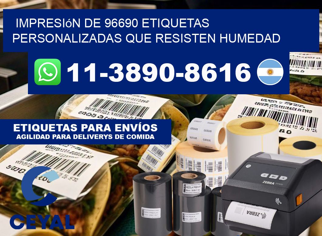 impresión de 96690 etiquetas personalizadas que resisten humedad