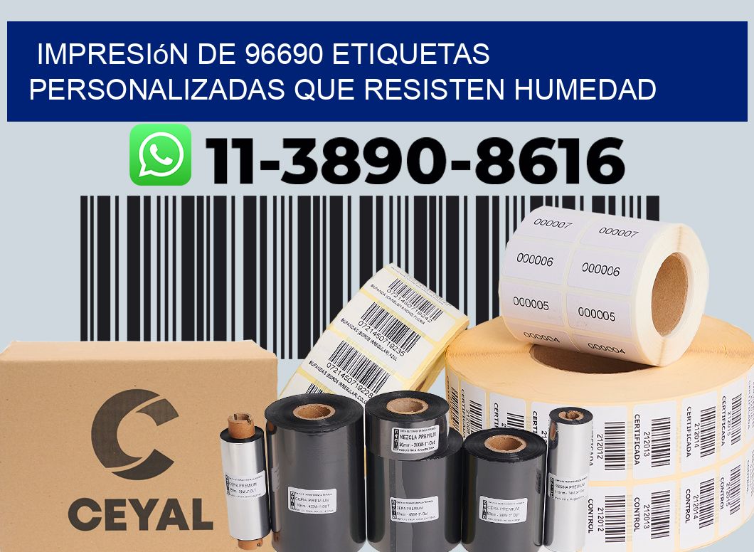 impresión de 96690 etiquetas personalizadas que resisten humedad