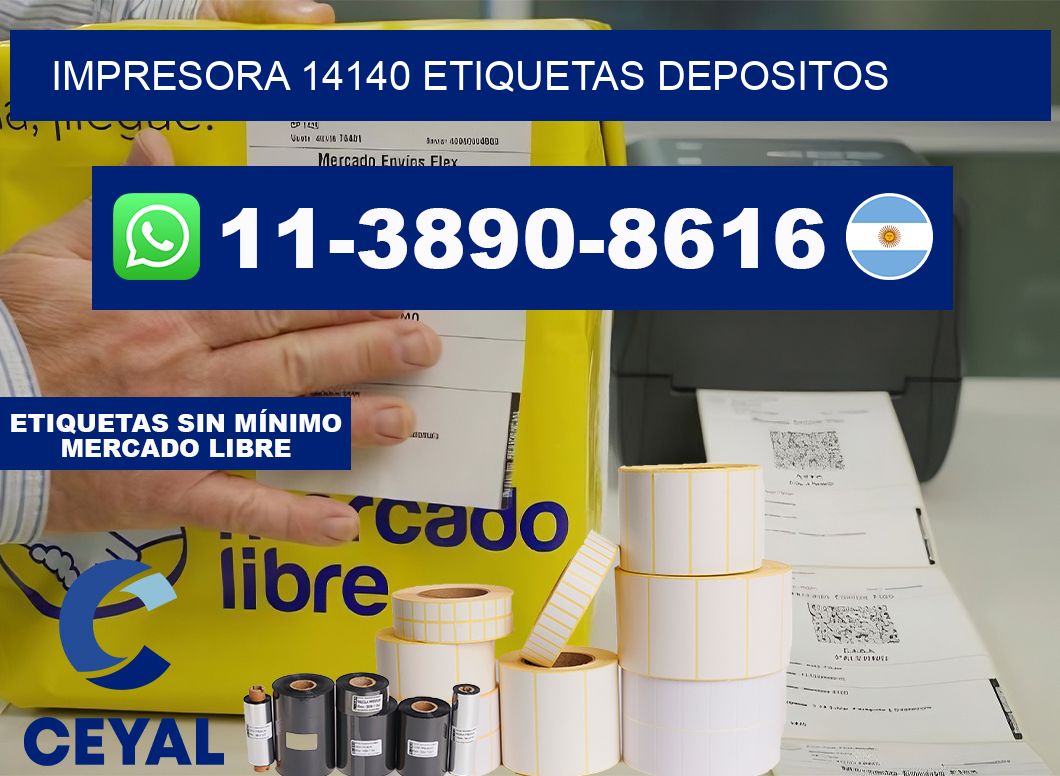 impresora 14140 etiquetas depositos