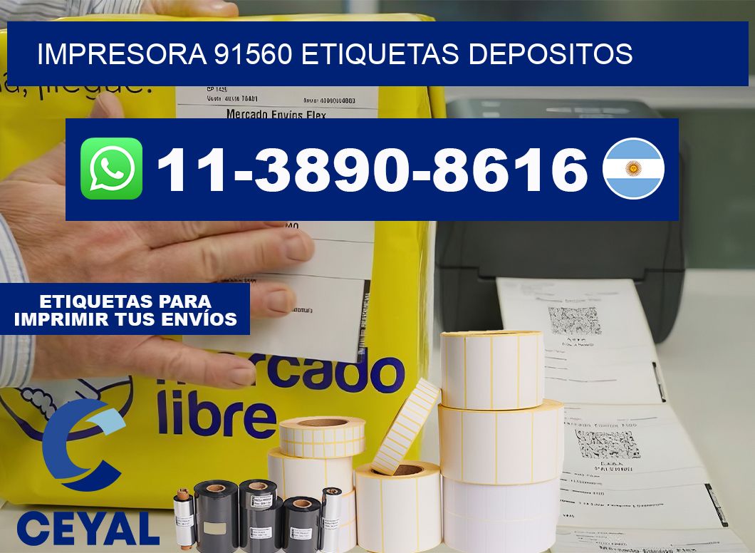 impresora 91560 etiquetas depositos