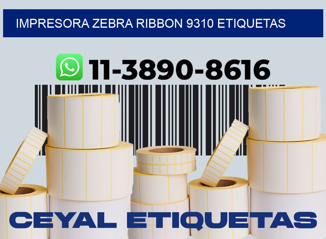 impresora zebra ribbon 9310 etiquetas