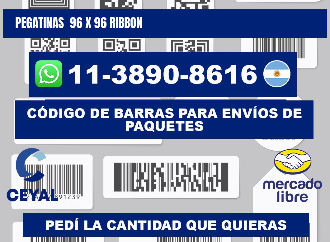 pegatinas  96 x 96 ribbon