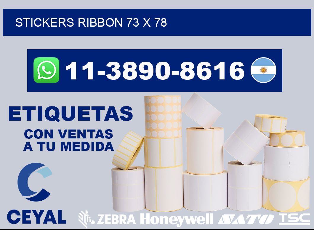 stickers ribbon 73 x 78
