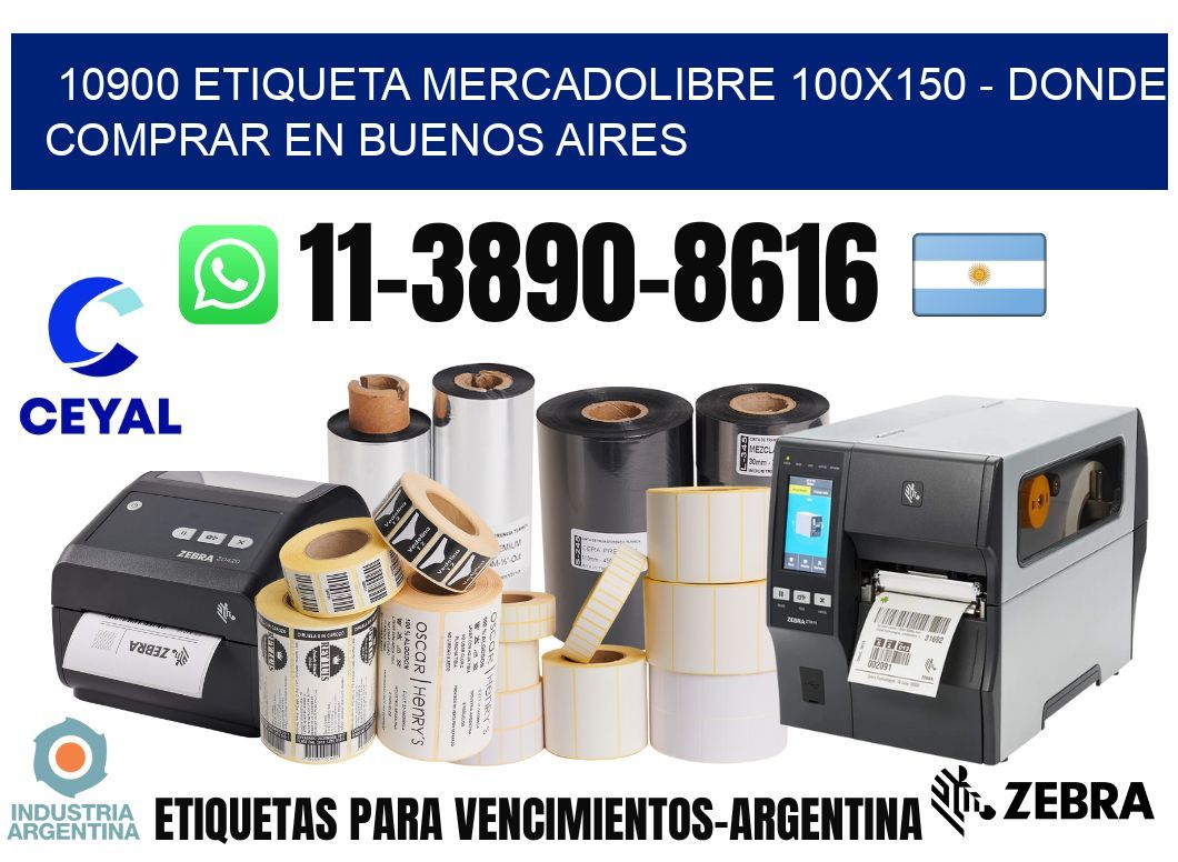 10900 etiqueta MercadoLibre 100x150 - Donde Comprar en Buenos Aires