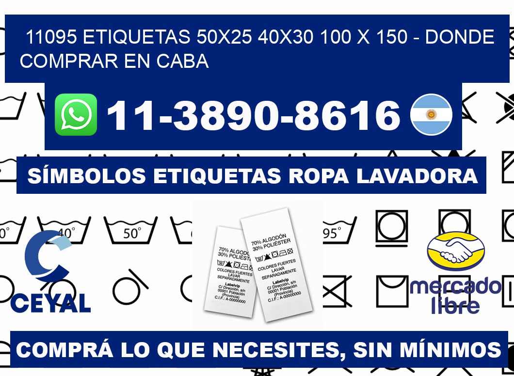 11095 etiquetas 50x25 40x30 100 x 150 - Donde Comprar en Caba