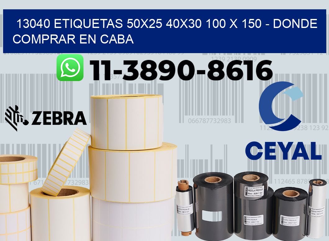 13040 etiquetas 50x25 40x30 100 x 150 - Donde Comprar en Caba