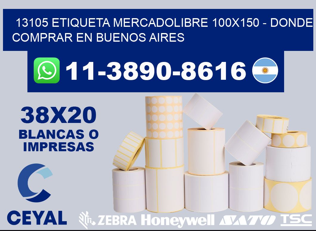13105 etiqueta MercadoLibre 100x150 - Donde Comprar en Buenos Aires