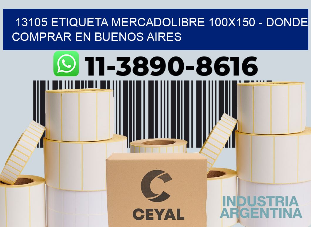 13105 etiqueta MercadoLibre 100x150 - Donde Comprar en Buenos Aires
