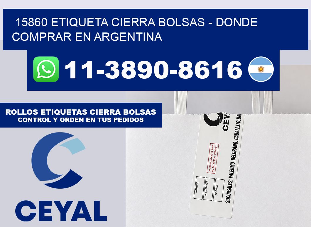 15860 etiqueta Cierra Bolsas – Donde Comprar en Argentina