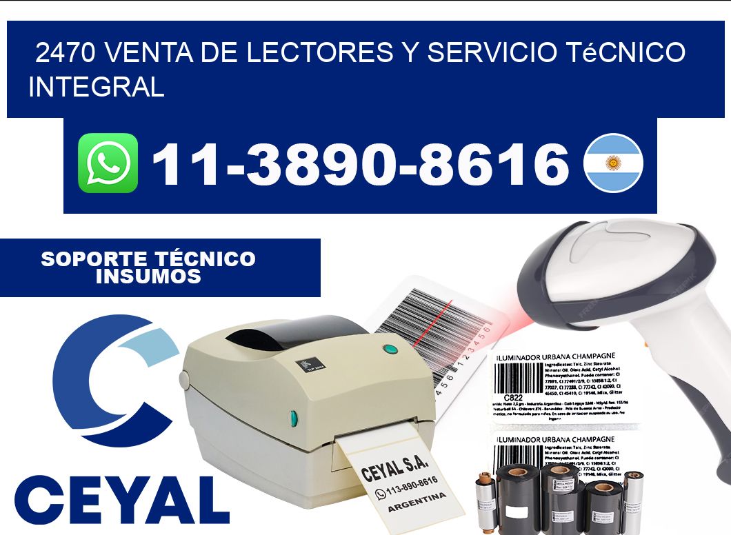 2470 Venta de Lectores y Servicio Técnico Integral