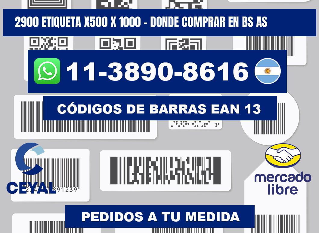 2900 etiqueta x500 x 1000 - Donde Comprar en bs as