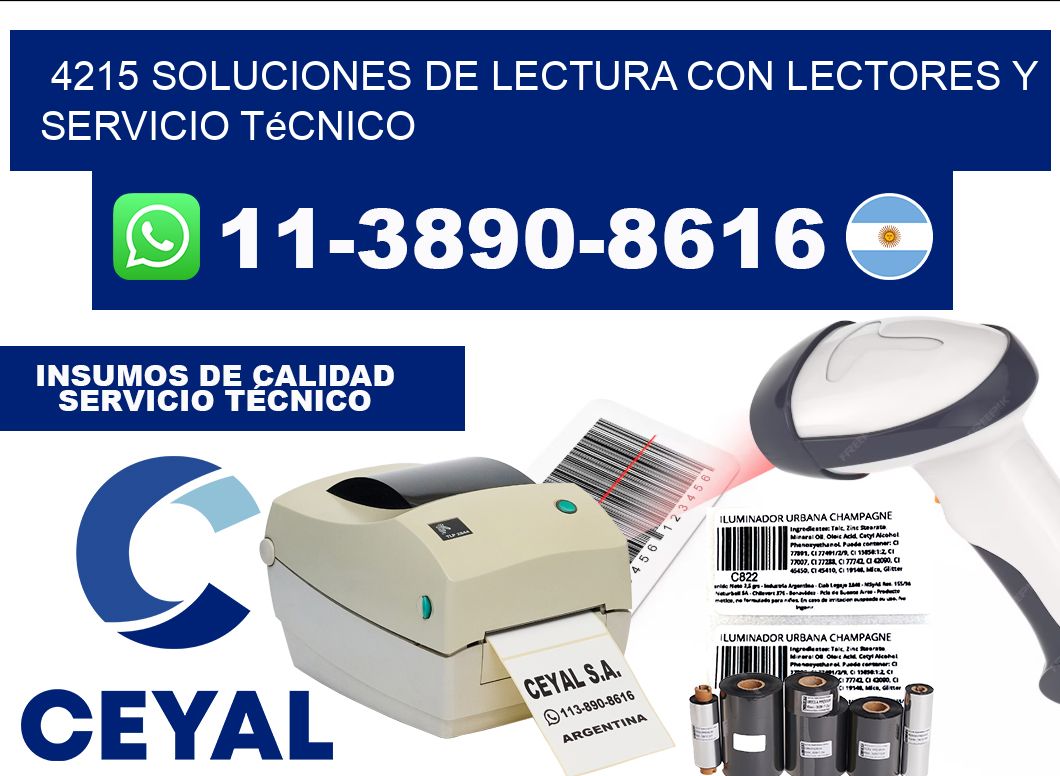 4215 Soluciones de lectura con lectores y Servicio Técnico