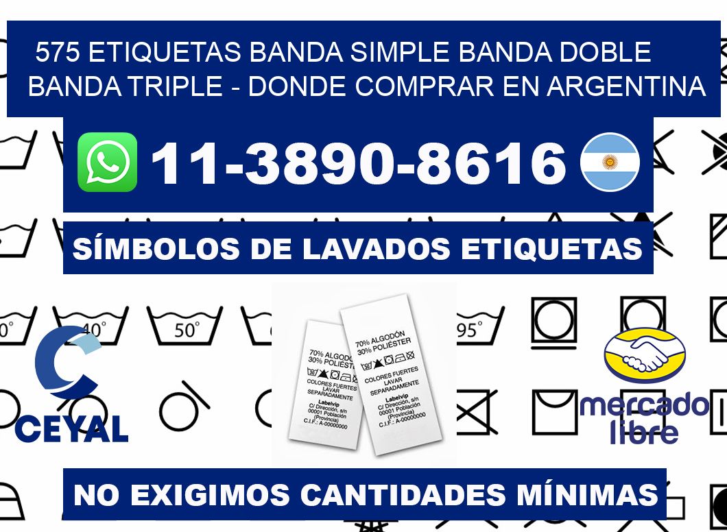 575 etiquetas banda simple banda doble banda triple - Donde Comprar en Argentina