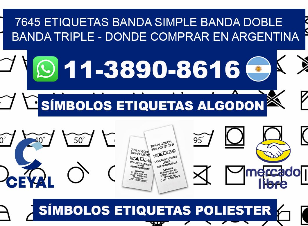 7645 etiquetas banda simple banda doble banda triple - Donde Comprar en Argentina