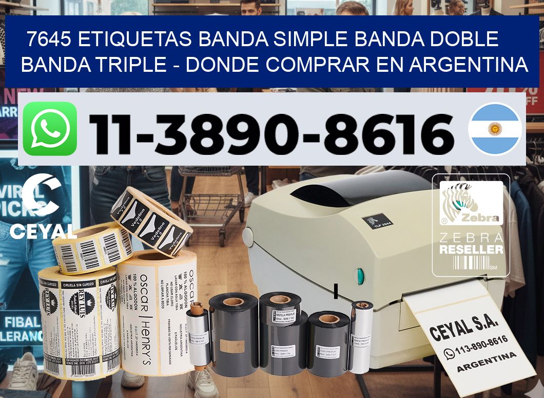 7645 etiquetas banda simple banda doble banda triple – Donde Comprar en Argentina
