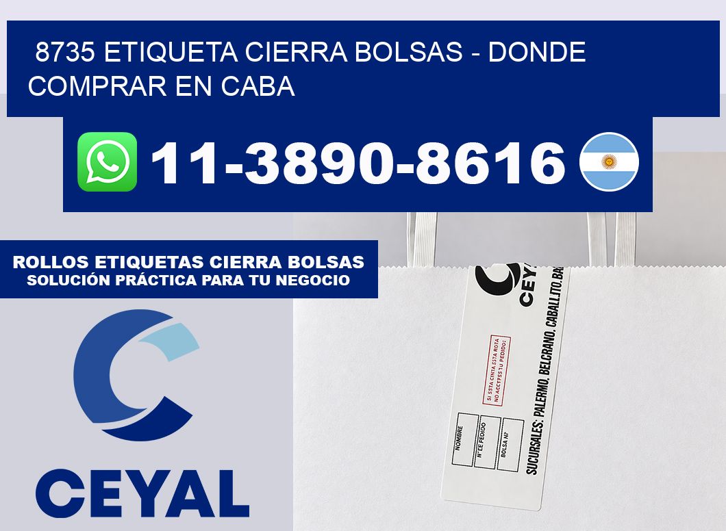 8735 etiqueta Cierra Bolsas – Donde Comprar en Caba