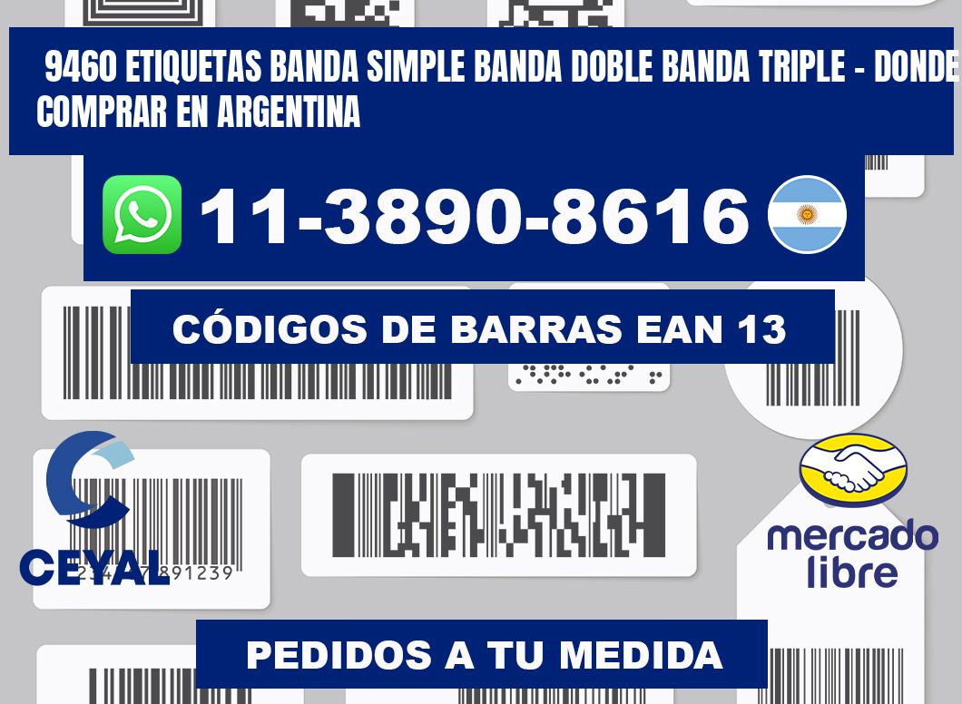 9460 etiquetas banda simple banda doble banda triple - Donde Comprar en Argentina