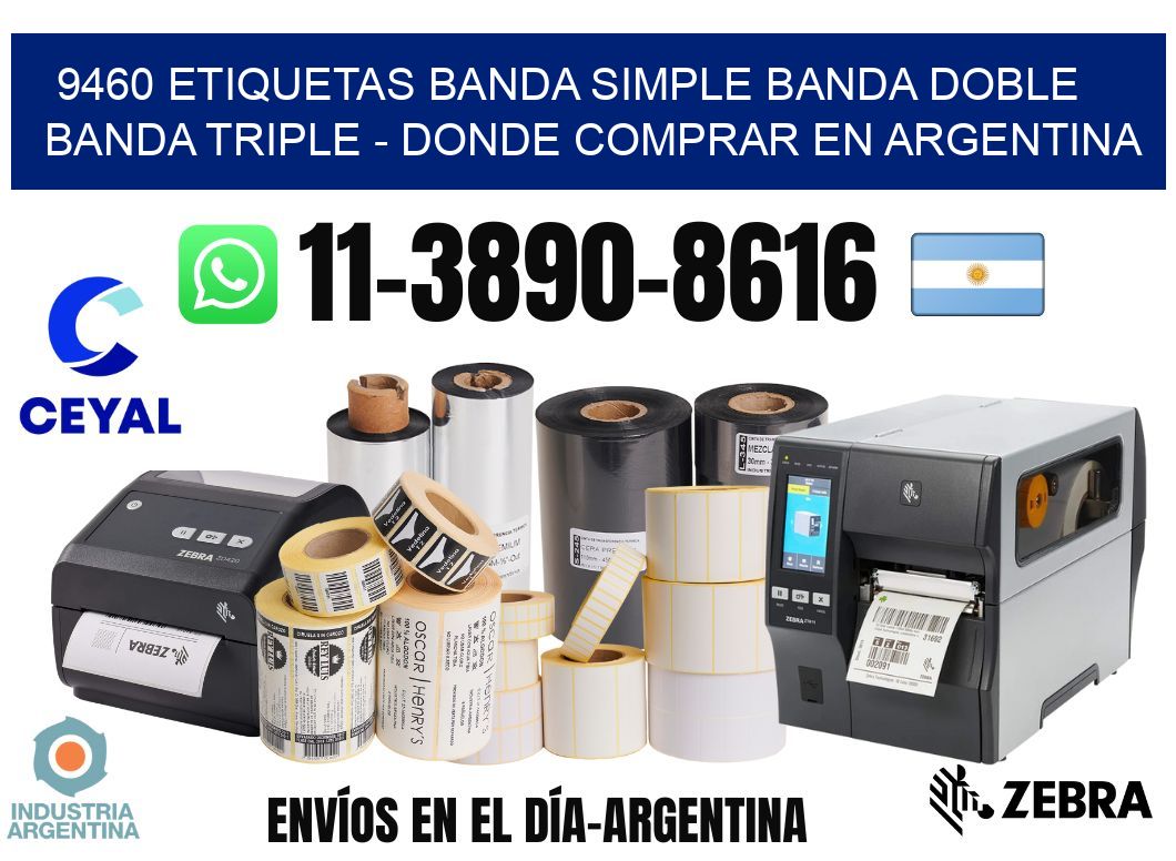 9460 etiquetas banda simple banda doble banda triple - Donde Comprar en Argentina