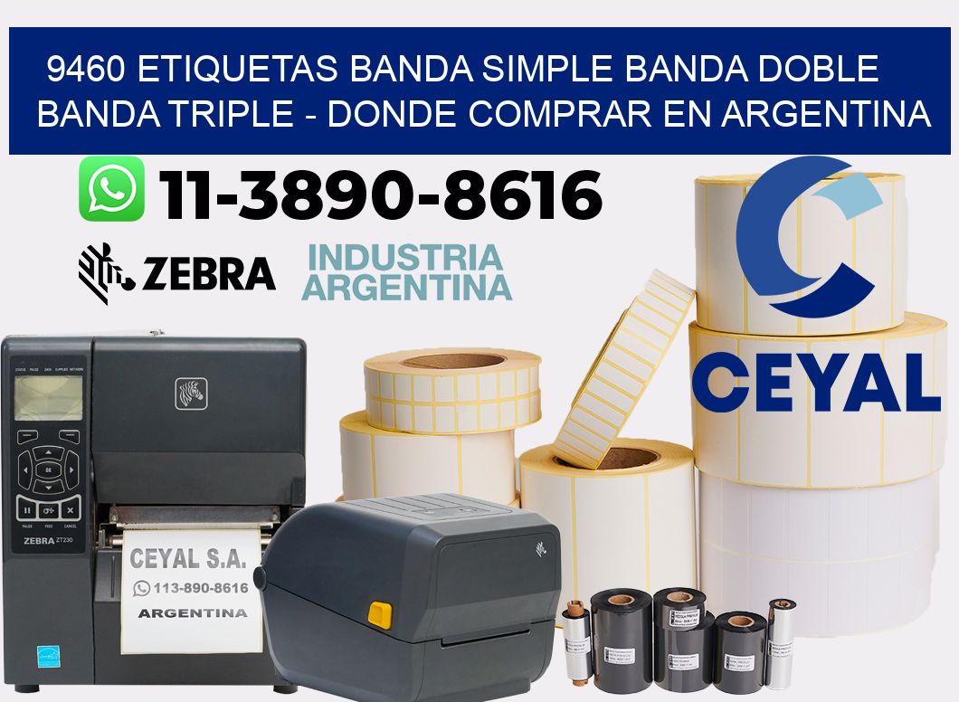 9460 etiquetas banda simple banda doble banda triple - Donde Comprar en Argentina
