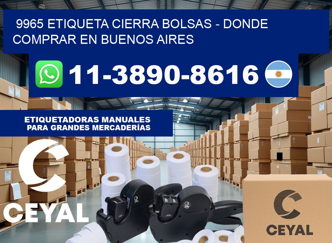 9965 etiqueta Cierra Bolsas – Donde Comprar en Buenos Aires