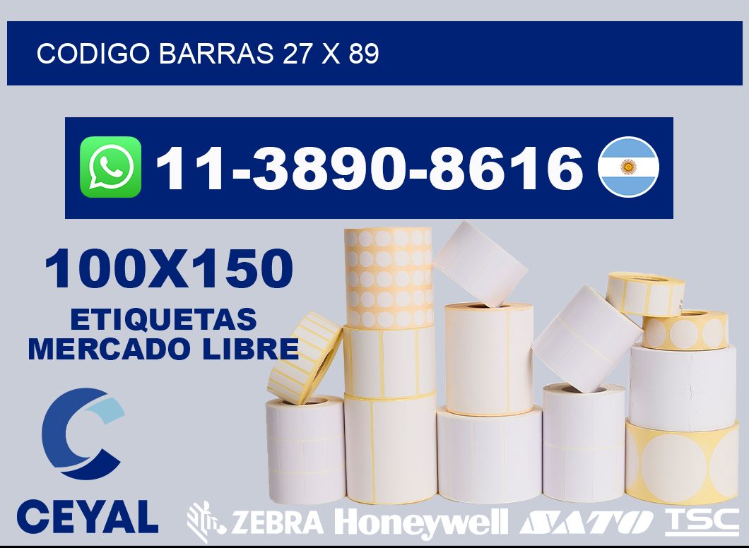 Codigo barras 27 x 89