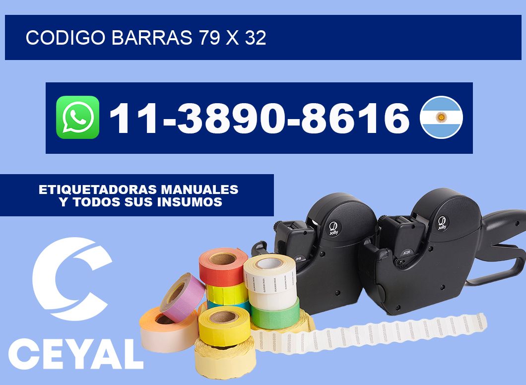 Codigo barras 79 x 32