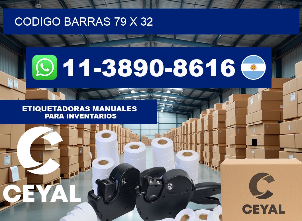 Codigo barras 79 x 32