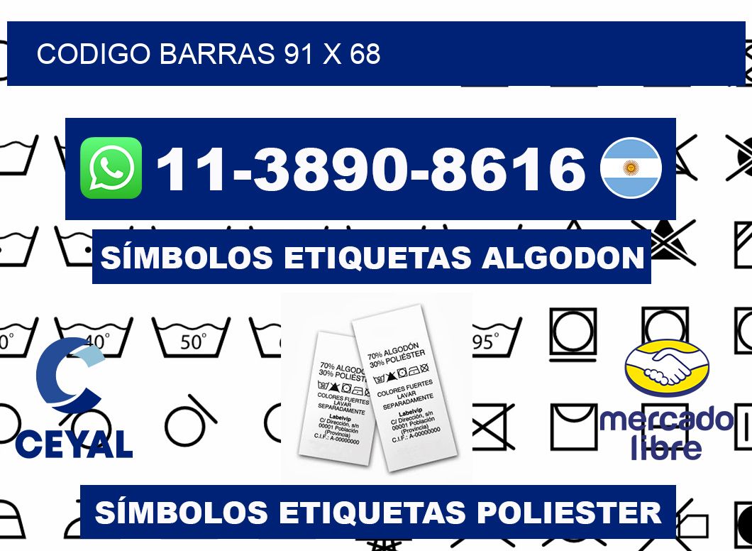 Codigo barras 91 x 68