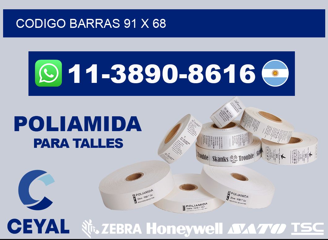 Codigo barras 91 x 68