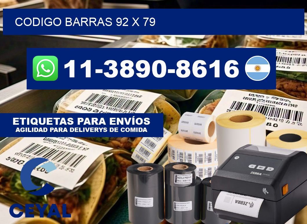 Codigo barras 92 x 79