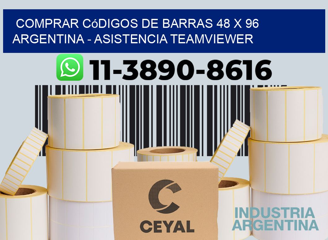 Comprar códigos de barras 48 x 96 argentina - asistencia teamviewer