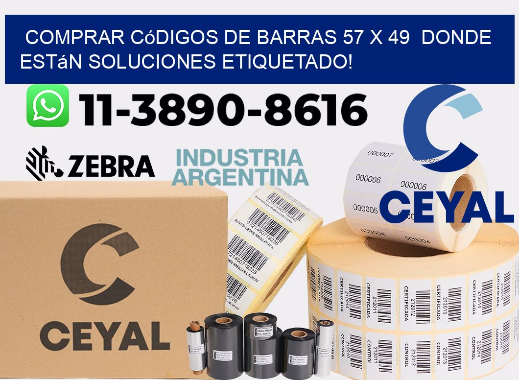 Comprar códigos de barras 57 x 49  donde están soluciones etiquetado!