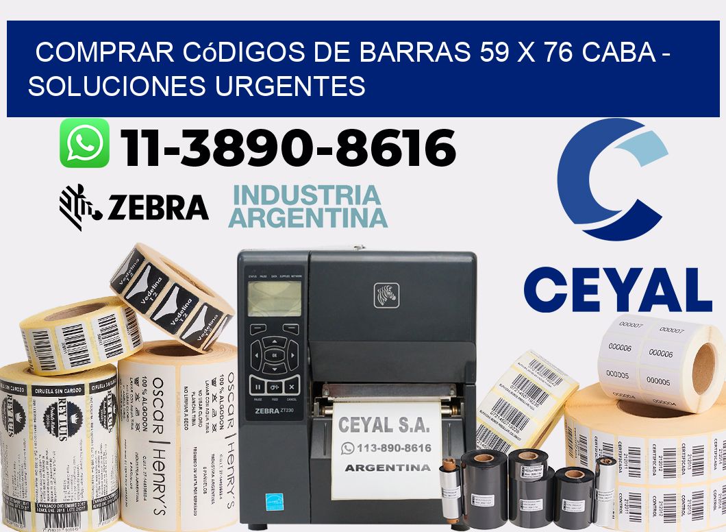 Comprar códigos de barras 59 x 76 CABA - soluciones urgentes